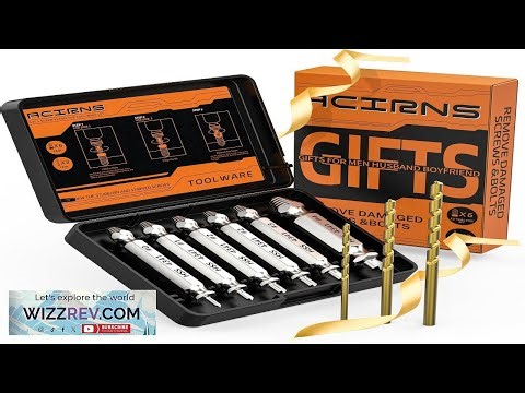 Gifts for Men 9 Pcs Damaged Screw Extractor Set White Elephant Gifts for Adults