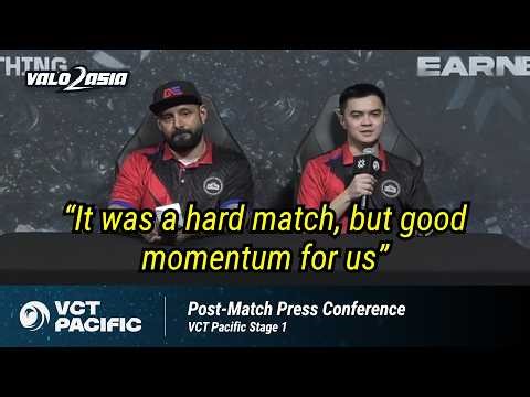 Global Esports (RRQ vs. GE) | VCT Pacific Stage 1 2026 | Post-match Press Conference