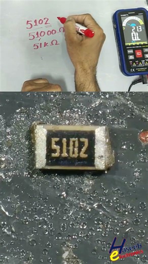 5102 SMD Code Resistor Explained | 51KΩ Precision Resistor #Shorts