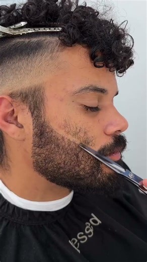 ASMR Beard Clean Up Using Clippers Technique #fade #barber #haircut