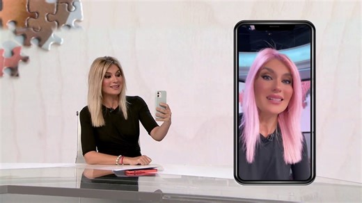 Sandra Golpe usa un filtro en directo para alertar del riesgo del exceso de retoques fotográficos en redes
