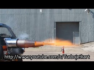 Jet Engine Insane jet powered Mini afterburner test