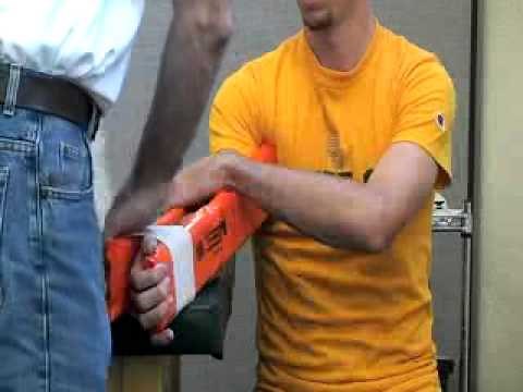 Splint - Rigid Boards to Arm or Elbow