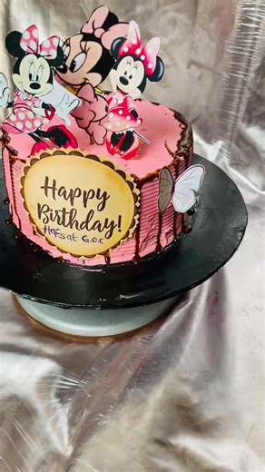 Mini mouse birthday cake for kid’s ♥️🩷🤍🩷 #birthdaycake #cake #foryou #fandfkitchen0