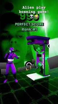 alien playing boxing game! 👽😂 #aliengang #funny #alienremix #horror #alien