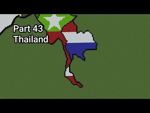 Thailand - Small Scale World Flag Map Tutorials in Minecraft (Part 43)