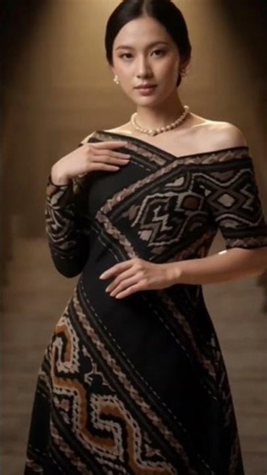 Elegant NTT Ikat Dress – Traditional Indonesian Fashion