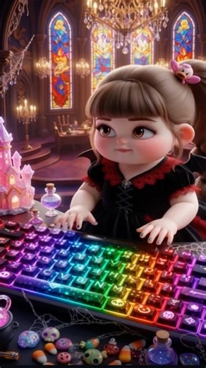 Vampire Girl Plans Her Night Hunt | ASMR Keyboard Typing