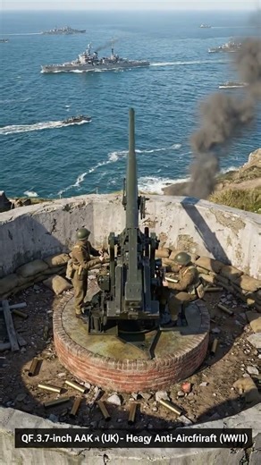 Britain’s QF 3 7‑Inch Heavy AA Gun — The Flak 88 Rival WW2