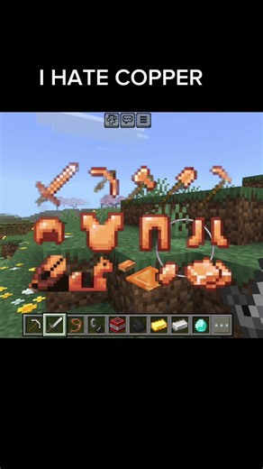 i hate copper 😡😡 #short #viral #mincraft