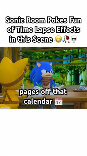 Sonic Boom Pokes Fun of Time Lapse Effects in this Scene 😂🥀💀 #sonic #memes #shorts