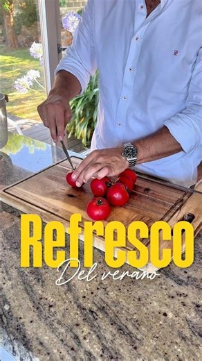 Zumo de tomate | Bebida refrescante #recetas #foodiegalicia #bebidaverano