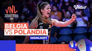 Match Highlights | Belgia vs Polandia | Women's Volleyball Nations League 2022