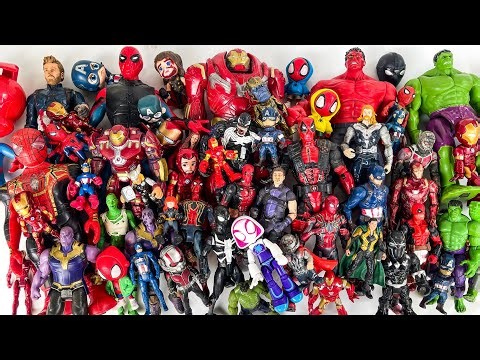 100 Marvel Action Figures toys: Hulk, Thanos, Hulkbuster, Thor, Captain America, Iron Man, Spiderman