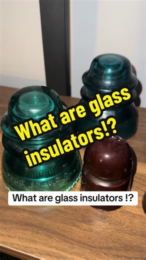 A short history on glass insulators. Enjoy! #glassinsulator #hemingray #glassinsulators #vintageglassware #vintageglass #glasscollector
