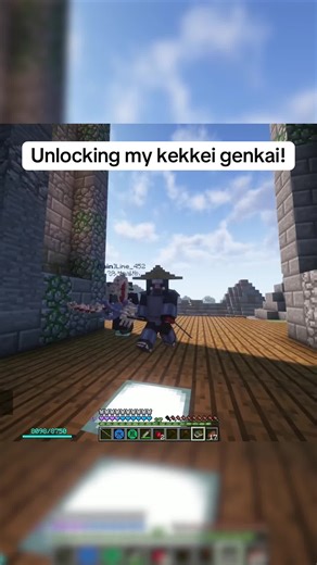 Unlocking my kekkei genkai in Naruto Minecraft! #anime #naruto #minecraft #roblox #akatsuki