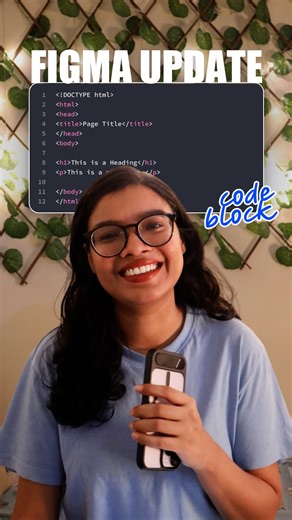 Nisha Kumari - UI/UX Designer | Now you can put code blocks in @figma in figma slides. You can also customize the look of the block and change the language as per your... | Instagram