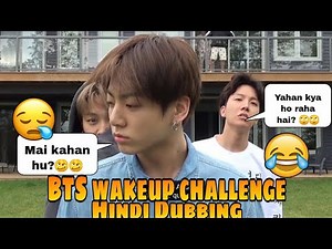 BTS Wakeup Challenge 😪 in Canada // Funny Hindi Dubbing // Run Ep 71