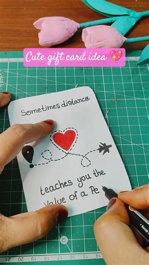 Handmade card for your loved one's 🤗💞 #diy #craftideas #cute #couple #love #viral