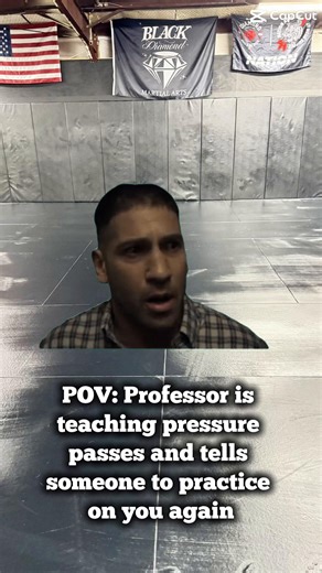 When your partner is far too effective at these passes, sheer panic! @black_diamond_mma_bjj #brazilianjiujitsu #jiujitsu #jiujitsutiktok #pressurepass #pressurepassing