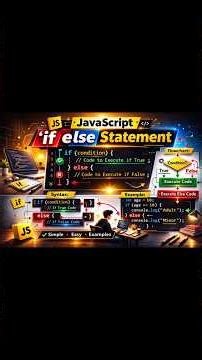 JavaScript If Else Statement Samjho Easy Tarike Se. ..#javascript #ifelse #learnjavascript #coding