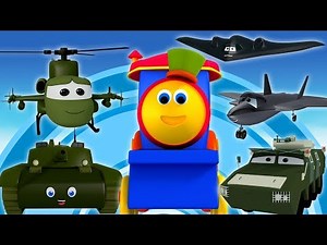 Bob The Train | Learn Vehicle With Bob | Bob Train Army Camp |Educational Video For Kids