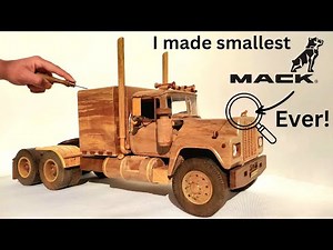 Crafting a Wooden Model Mack R600 from Scratch