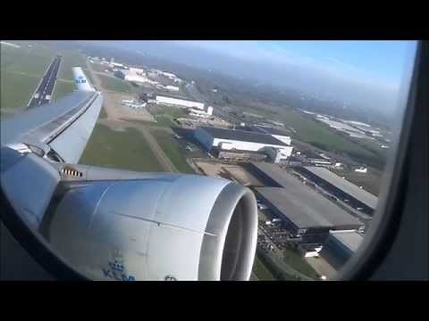 McDonnell Douglas MD-11 KLM Farewell Flight window view take off