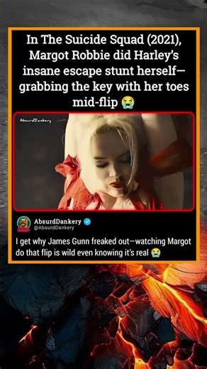 In The Suicide Squad (2021), Margot Robbie performed Harley’s escape stunt herself 🔥