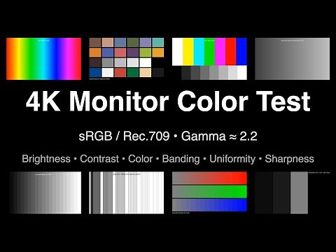 4K Monitor Color Test