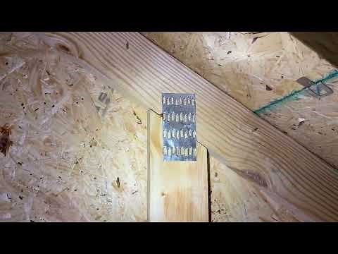 Mending Plate Truss Repair #home #homeinspection #structuralengineering #attic #roof #truss