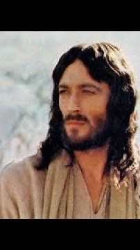 Robert Powell as Jesus Christ in the movie "1977: Jesus of Nazareth"