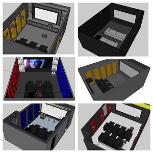 Home Theatre Room Design - 3D Model & Design Support
