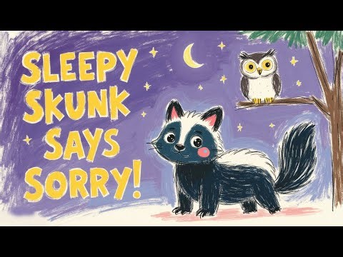 Sleepy Skunk Learns Forgiveness! Bedtime Story for Kids