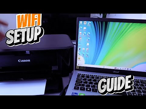 How To Connect Canon Printer To WIFI With Computer PC Laptop Review
