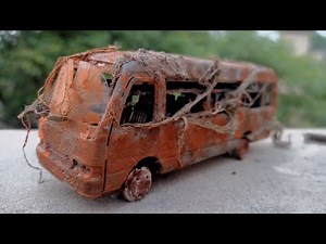 Restoration Abandoned TOYOTA Coaster Mini bus - Model Bus Restore