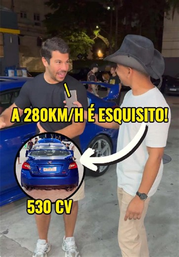 Ele apresentou o seu Subaru WRX STI! #carros #subaru #ocaradochapeu