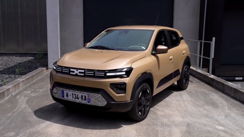 New Dacia Spring Design Preview in Beige Safari