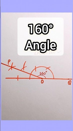 160 Degree Angle | #shorts #short #angle #trending #viral #maths