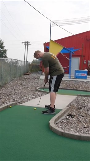 Best Mini golf Trick Shots ⛳️ #golf #minigolfing #minigolf #holeinone #shorts