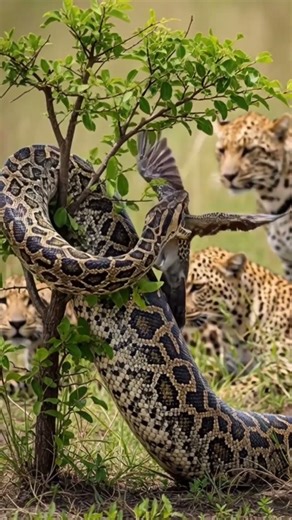 Bigger python catching spotted Dove #videos #birds #wildlife #amazing #shorts