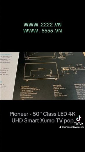 Pioneer - 50" Class LED 4K UHD Smart Xumo TV pop.