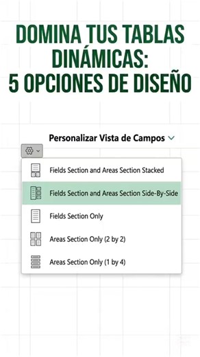 ​🔥Cómo Cambiar el Diseño del Panel de Campos en Tablas Dinámicas