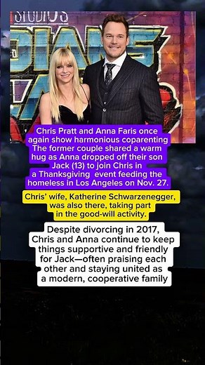 Chris Pratt & Anna Faris Reunite for Thanksgiving Charity With Son Jack #chrispratt #news