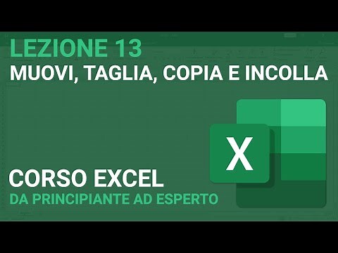 Muovi, taglia, copia e incolla - EXCEL TUTORIAL ITALIANO 13