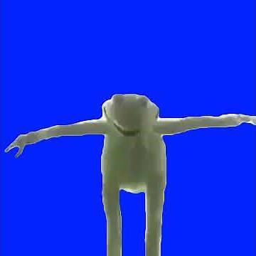 Kermit Falling Off The Roof ( GREEN SCREEN)