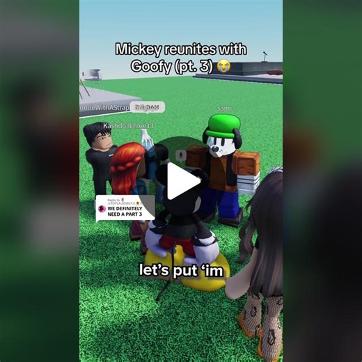 Mickey Mouse and Goofy Reunion in Roblox