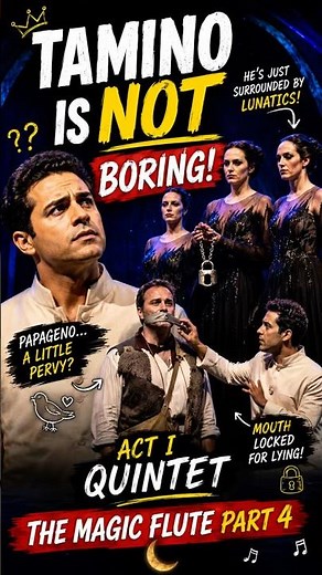 Tamino Is NOT Boring | Mozart’s Hilarious Quintet with Papageno | The Magic Flute Part 4 🇬🇧🇪🇸