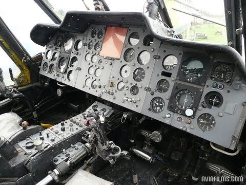 Westland Wessex helicopter cockpit