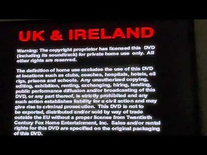 Opening To Alien 2001 UK DVD